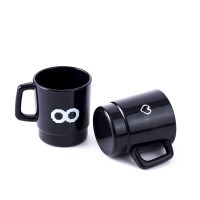 레잇 시그니처 플라스틱 스택머그컵 (블랙 세트 / 2EA)