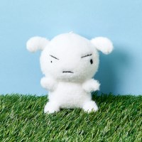 [짱구는못말려] 흰둥이 털로 만든 아기 흰둥이 인형 키링