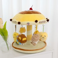포근 귀여운 회전목마 스탠드 인형키링 거치대