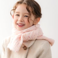 채니봉봉 헤디 꽈배기 머플러 유아목도리
