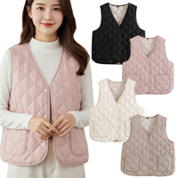 뮤리에 물결 퀼팅 경량 패딩 조끼 베스트