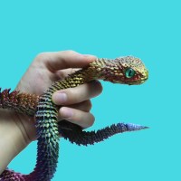 3D 프린트 관절 뱀 스네이크 프라모델 피규어 키덜트 인쇄 프린터 파