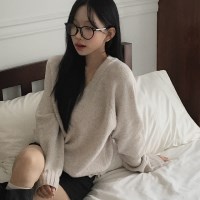 자체제작 브이넥 오버핏 니트 mt-5076c