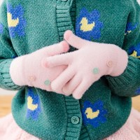 채니봉봉 스마일단추 장갑 유아장갑