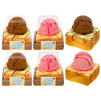 6개 조선문방구 아이스크림 허니 브레드 스퀴시 세트