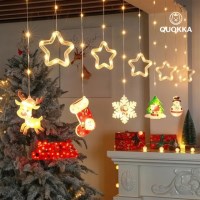 별빛 크리스마스 줄 조명 트리 장식