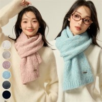 알파카 혼방 니트 머플러