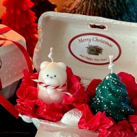 크리스마스 미니목도리눈사람 크림트리 세트 오브제 소품