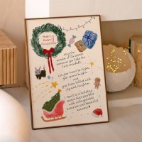 홀리데이 리본트리 포스터액자 30종 - C90 Wonder of Christmas