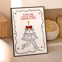 홀리데이 리본트리 포스터액자 30종 - C91 little cake