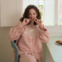 세레나 긴팔 투피스 핑크 (보아털)