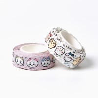 [먼작귀] 치이카와 글리터 다이컷 마스킹 테이프 2종 (리본, 흰눈)