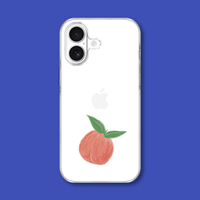 아칸[특가] 헤롱이 색연필복숭아 투명 젤리케이스(전기종)