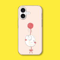 아칸[특가] 루나 털실두마리 투명 젤리케이스(전기종)