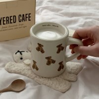 [선물용] 코지브라운베어 머그잔 1p 선물세트 (홈카페 컵 선물용)