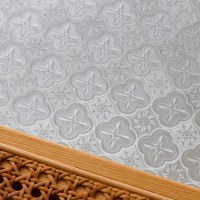 무점착 레트로 입체 패턴 유리 시트지 창문 인테리어용 200cmX90cm