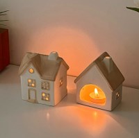 러블리먼스 세라믹 리틀 하우스 캔들 촛대 홀더