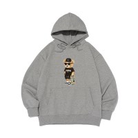 [기모/NO기모] 스트릿 베어 그래픽 후드 (그레이)