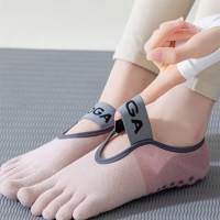 필라테스양말 발가락 미끄럼방지 요가양말 1P 배색 필라테스 삭스