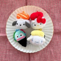 산리오 미니 초밥 스시 캐릭터 인형 키링 4종