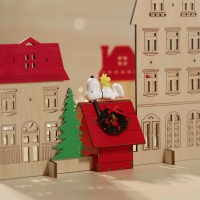 [피너츠 공식 콜라보] 스노이 빌리지 트리 스커트 + 스누피 하우스