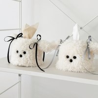 강아지 사각 티슈케이스 휴지 티슈커버 패브릭 소품