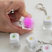 행운 LED 키캡 키보드 키링 4종 딸깍이 피젯토이 키덜트 손 장난감