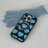 하트 패턴 [블랙 맥세이프 범퍼케이스]