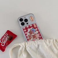 gummy cookie check pattern [맥세이프 투명 카드지갑]