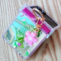 갤럭시Z플립7 플라워키링 풀미러 힌지보호 핑거링 케이스