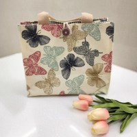 대형 토트백 도시락 캔버스