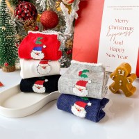 [선물박스] 브렌시아 산타 자수 크리스마스 양말세트