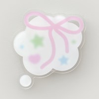 별 리본 Y2K 스마트톡 갤럭시 아이폰 펄 아크릴 핸드폰 그립 톡