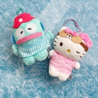 산리오 키티 한교동 꿀잠 잠옷 인형 가방 키링