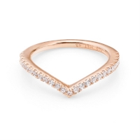 판도라 반지 스파클링 위시본 로즈 186316CZ