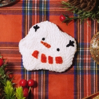 [마니랜드] 녹은 눈사람 펀치니들 코스터 키트