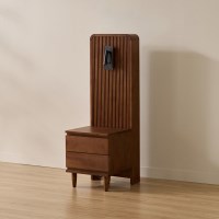 마틸다 원목 침대 협탁(패널+조명)