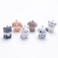 후로킹 뽀송털 강아지 키링 악세사리 부자재(type 6)