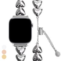 애플워치11 10 9 8 7 SE 글램 하트 메탈 스트랩 밴드 호환