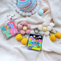 갤럭시Z플립7 랄라베어 데이지인형 힌지보호 핑거링 케이스