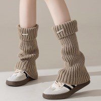 블랭 겨울 니트 골지 발목 워머 방한 보온 종아리 토시 R283