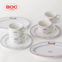 [보프렌즈] 4인 스누피 빈티지 브런치 머그컵 세트+레터링 세트