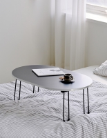 메종드꼼마 NEW 아크로 접이식테이블 밥상 다용도 (라운드/사각)