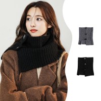 넥워머 겨울 머플러 여성넥워머 버튼
