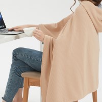 3단 전기 발열 담요 휴대용 지퍼식 사무실 세탁가능