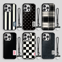 [스트랩set] 패턴 블랙 에폭시 범퍼케이스 + 베이직 스트랩