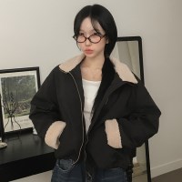 뽀글이 안감 야상 점퍼 숏 패딩 ou-4202c