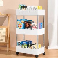 더조은 이동식 주방 팬트리 욕실 다용도 2단 수납함