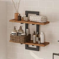 더조은 간편한 심플 디자인 원목 벽걸이 수납 선반 정리대