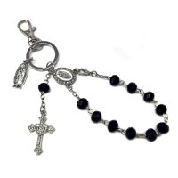 십자가키링 체인 메탈 블랙 금속 힙한비즈 레트로 악세사리 Y2K